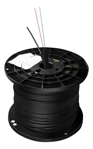 FIBRA DROP 1 HILO 1 KM MENSAJERO ACERO CARRETE PLASTICO