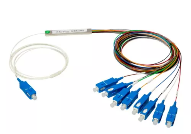 SPLITER 1X8 CON CONECTOR SC UPC AZUL