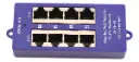 POE INYECTOR 4 PUERTOS BASE 1000 AZUL