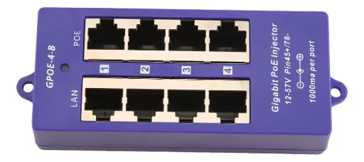 [2015] POE INYECTOR 4 PUERTOS BASE 1000 AZUL